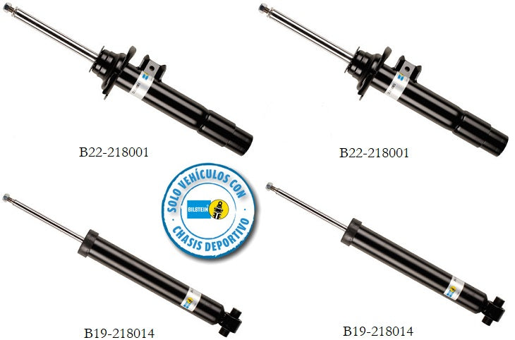 KIT AMORTIGUADORES 4PZAS. B4
