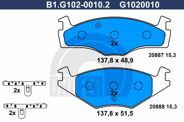 BALATAS DELANTERAS 7183 D280