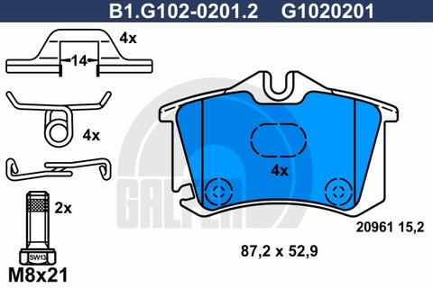 BALATAS TRASERAS 7234 D340