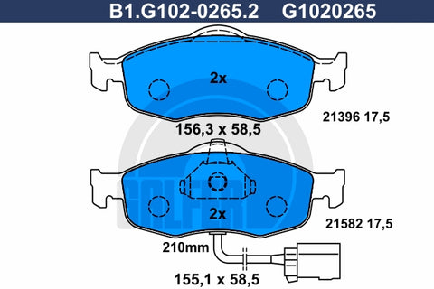 BALATAS DELANTERAS 7528 D648