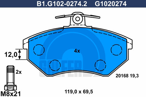 BALATAS DELANTERAS 7571 D864