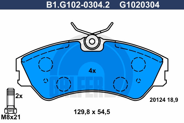 BALATAS DELANTERAS 8657 D1457