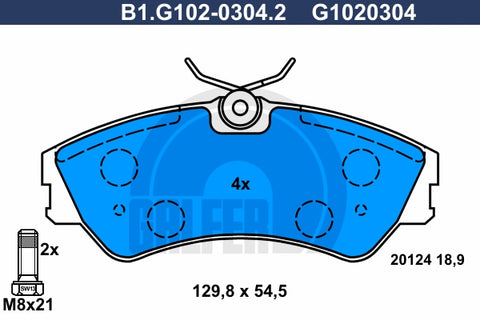 BALATAS DELANTERAS 8657 D1457