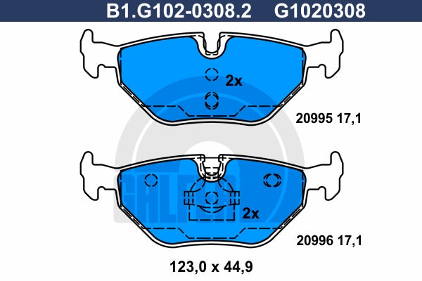 BALATAS TRASERAS 7286 D396