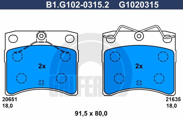 BALATAS DELANTERAS 7577 D703
