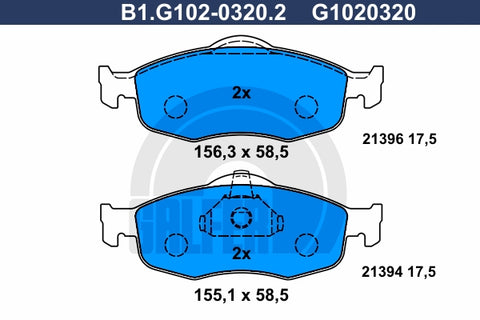BALATAS DELANTERAS 7528 D648