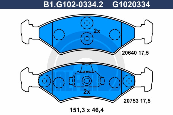 BALATAS DELANTERAS 7529 D649