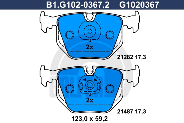 BALATAS TRASERAS 7427 D683