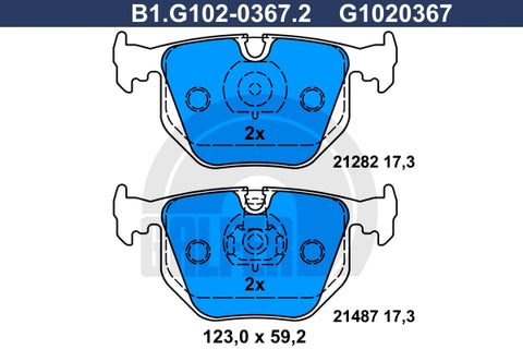 BALATAS TRASERAS 7427 D683