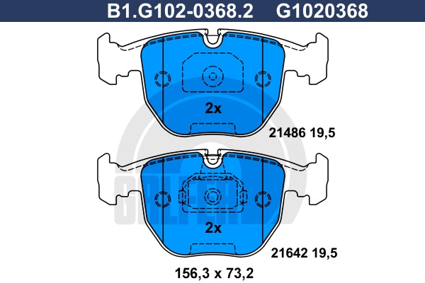 BALATAS DELANTERAS 7560 D681