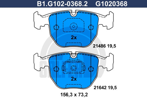 BALATAS DELANTERAS 7560 D681