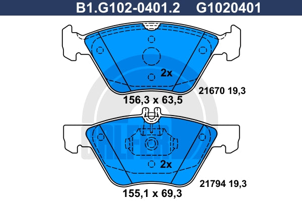 BALATAS DELANTERAS 7609 D740
