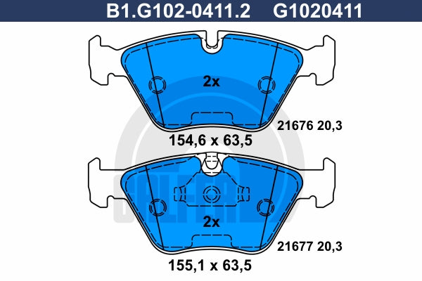 BALATAS DELANTERAS 7592 D725