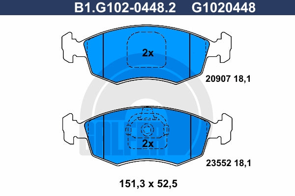 BALATAS DELANTERAS 7201 D298