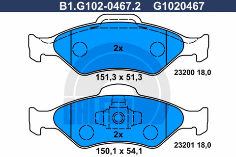 BALATAS DELANTERAS 8660 D1460