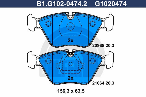 BALATAS DELANTERAS 7284 D394
