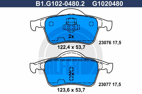 BALATAS TRASERAS 7665 D795