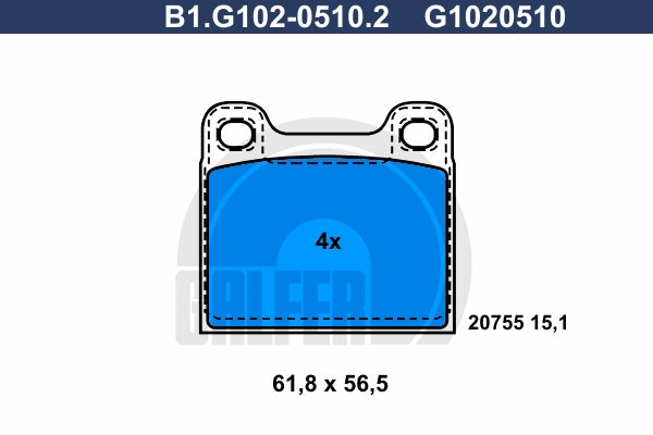 BALATAS TRASERAS 7736 D31