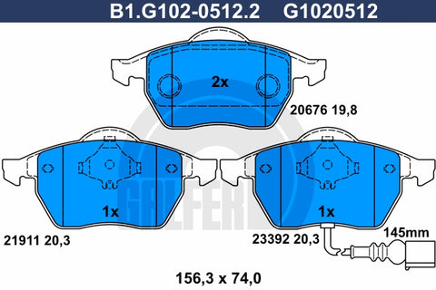BALATAS DELANTERAS 7710 D687