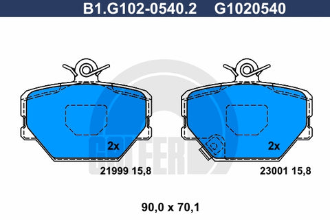 BALATAS DELANTERAS 8370 D1252