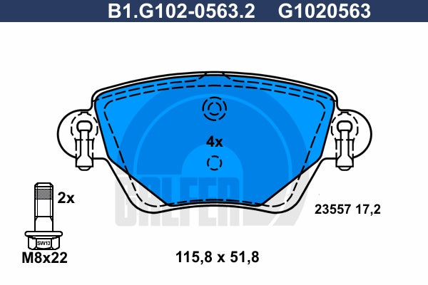 BALATAS TRASERAS 7790 D911