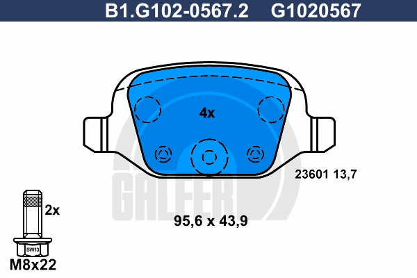 BALATAS TRASERAS 8742 D1617