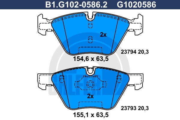 BALATAS DELANTERAS 7967 D1061