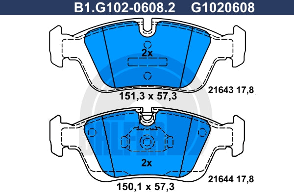 BALATAS DELANTERAS 7437 D558
