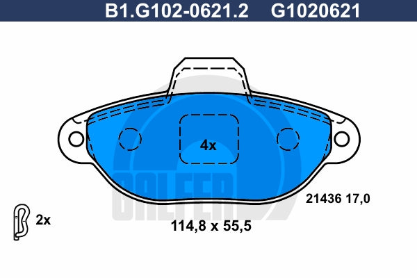 BALATAS DELANTERAS 8831 D1619