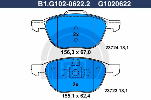 BALATAS DELANTERAS 7947 D1044