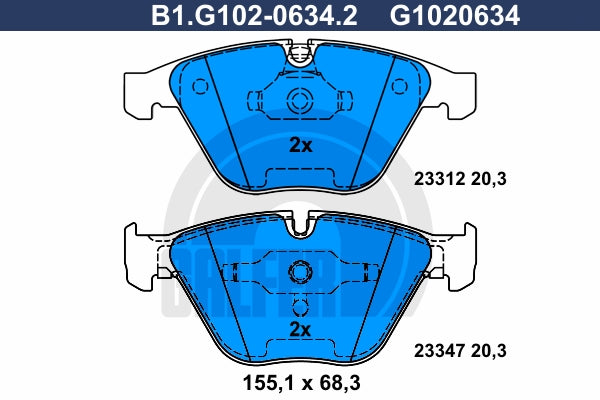 BALATAS DELANTERAS 7799 D918