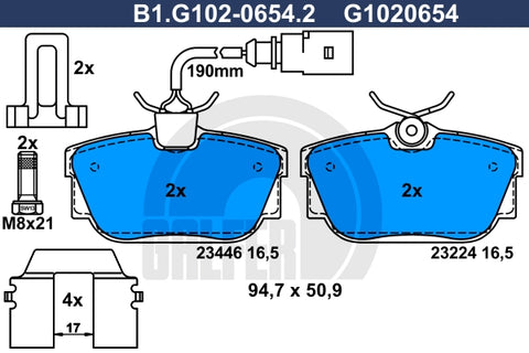 BALATAS TRASERAS 7755 D877