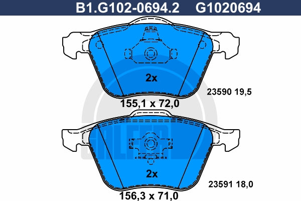 BALATAS DELANTERAS 7882 D979