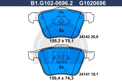 BALATAS DELANTERAS 7904 D1003