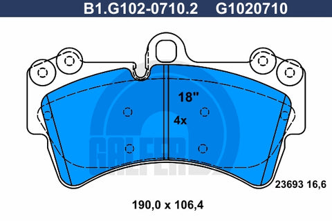 BALATAS DELANTERAS 7878 D1014