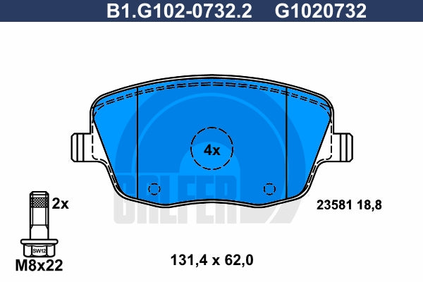 BALATAS DELANTERAS 8555 D1437