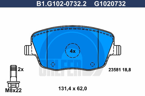 BALATAS DELANTERAS 8555 D1437