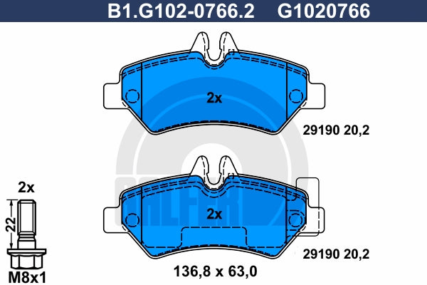 BALATAS TRASERAS 8431 D1317