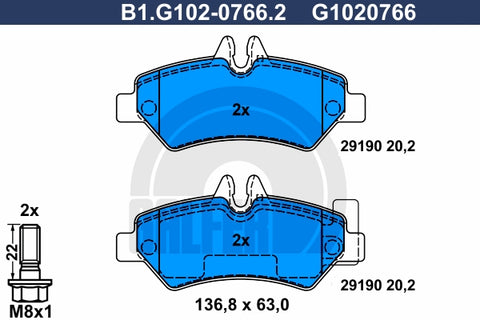 BALATAS TRASERAS 8431 D1317