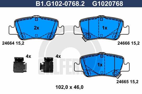BALATAS TRASERAS 8781 D1572