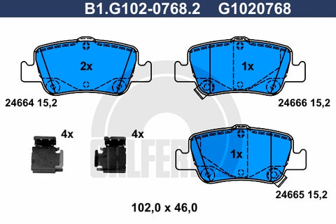 BALATAS TRASERAS 8781 D1572