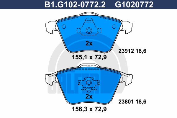 BALATAS DELANTERAS 8220 D915