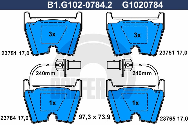 BALATAS DELANTERAS 7934 D1266