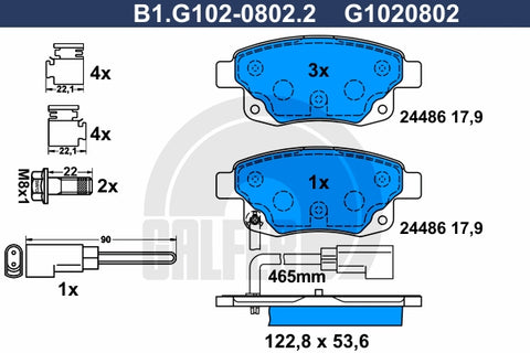 BALATAS TRASERAS 8701 D1502