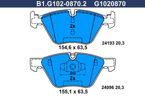 BALATAS DELANTERAS 7967 D1061