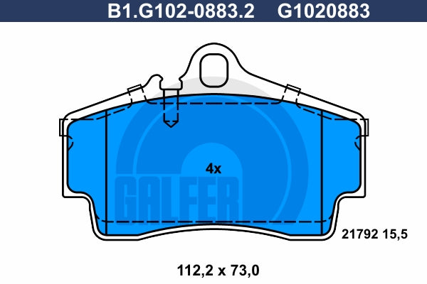 BALATAS TRASERAS 7646 D738