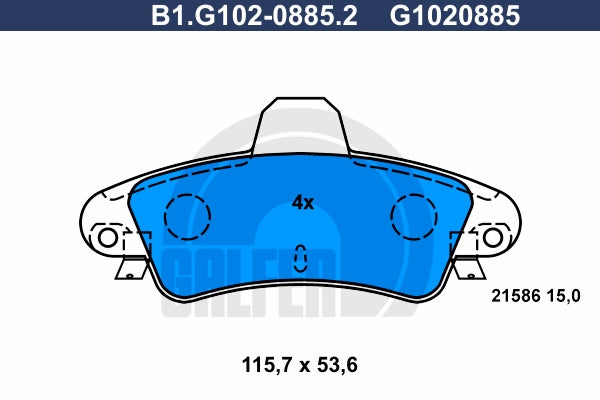 BALATAS TRASERAS 7541 D661