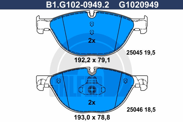 BALATAS DELANTERAS 8518 D1409