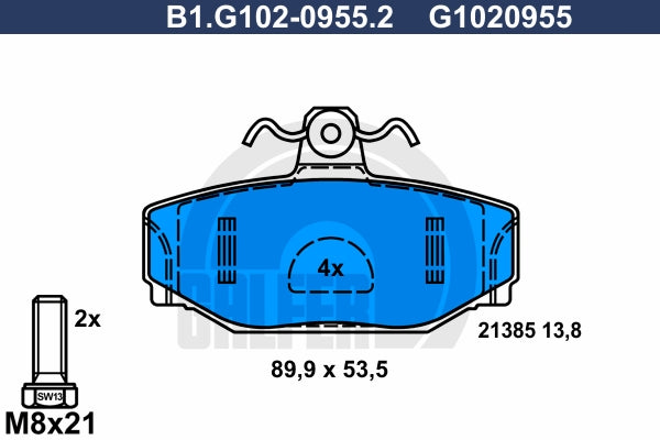 BALATAS TRASERAS 7279 D391