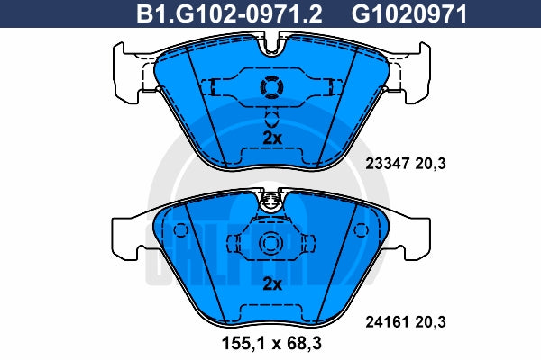 BALATAS DELANTERAS 7799 D1260